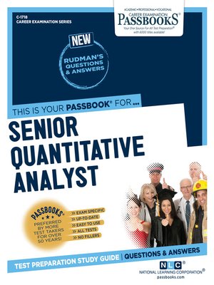 cover image of Senior Quantitative Analyst